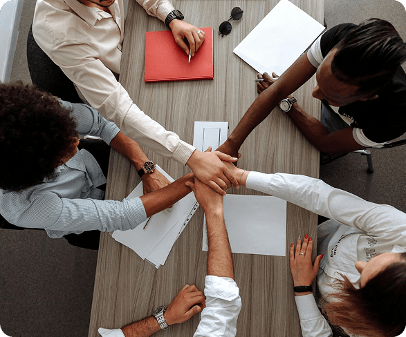 Teams collaborating